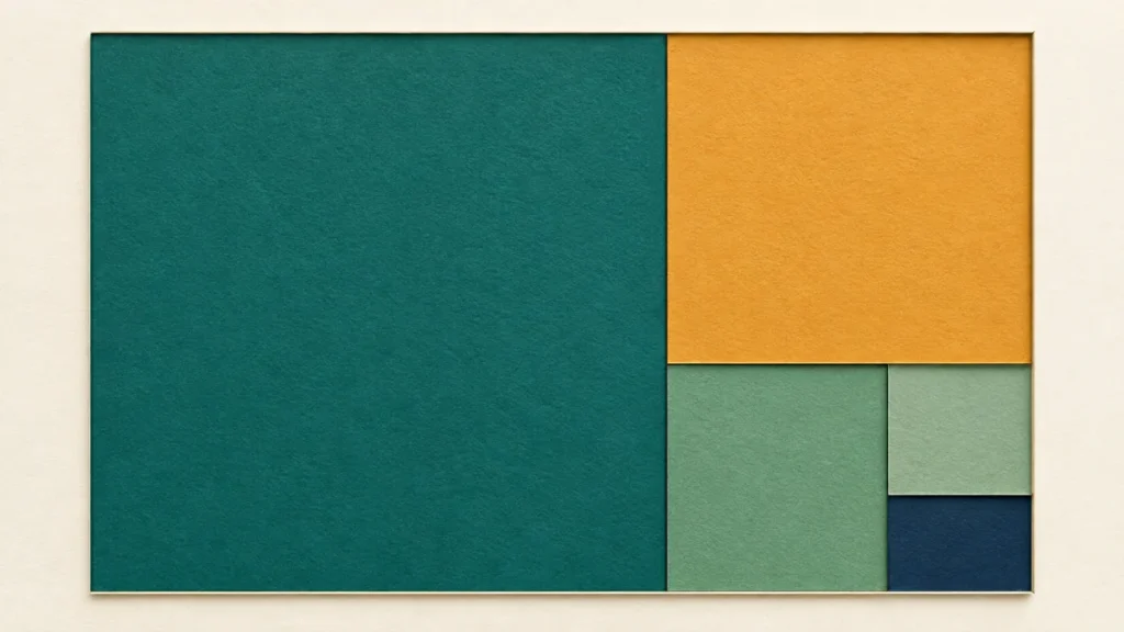 A rectangle is partitioned into progressively smaller colored regions, suggesting the Euclidean remainder process.