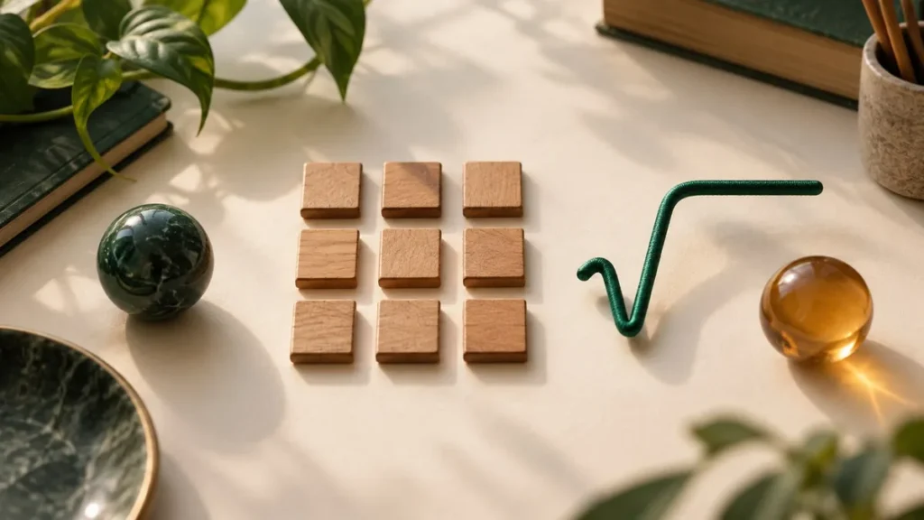 Educational illustration for Why Is √9 Equal To 3 But x² = 9 Has Two Solutions?